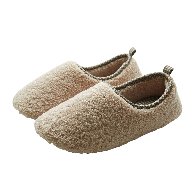 Japanese-style Plain-colored Winter Indoor Slippers photo 2