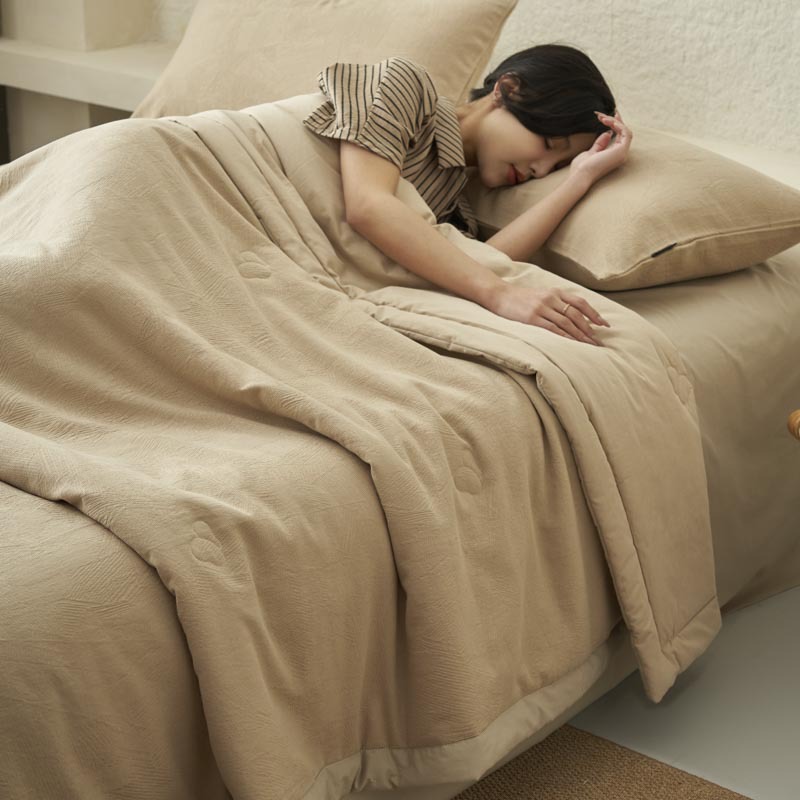 Washed Cotton Jacquard Summer Air-conditioning Quilt photo 4