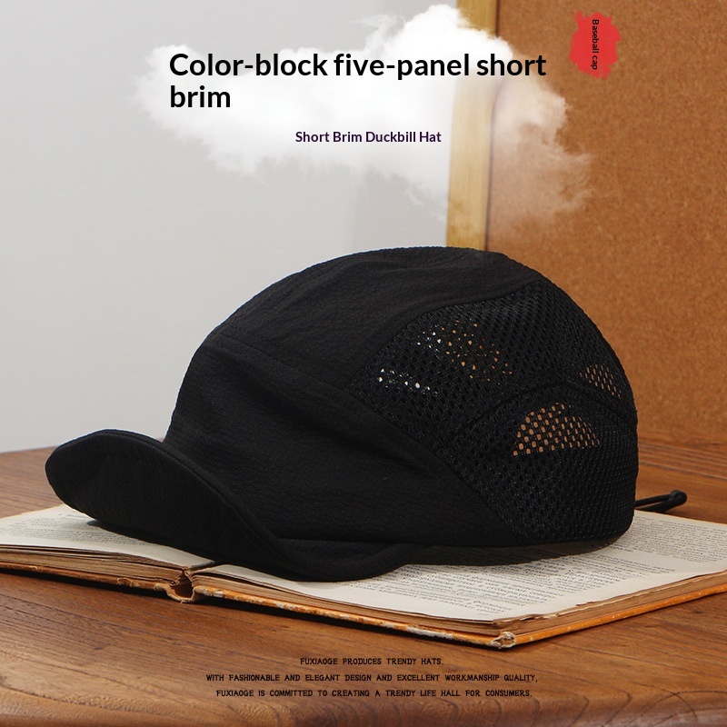 Breathable American-style Short-brim Hat For Men photo 2