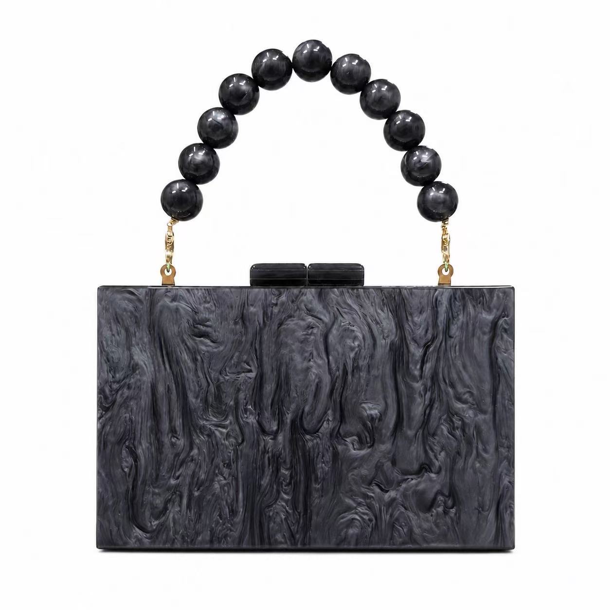 Stylish And Elegant Womens New Pearly Acrylic Evening Bag photo 8