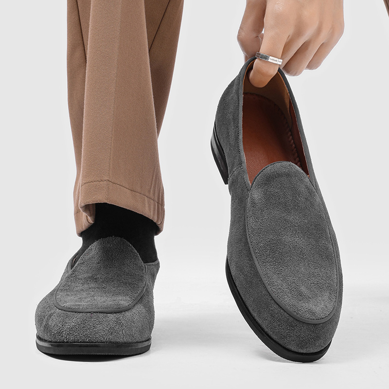Mens French-style Fashionable Casual Low-cut Dress Shoes photo 4