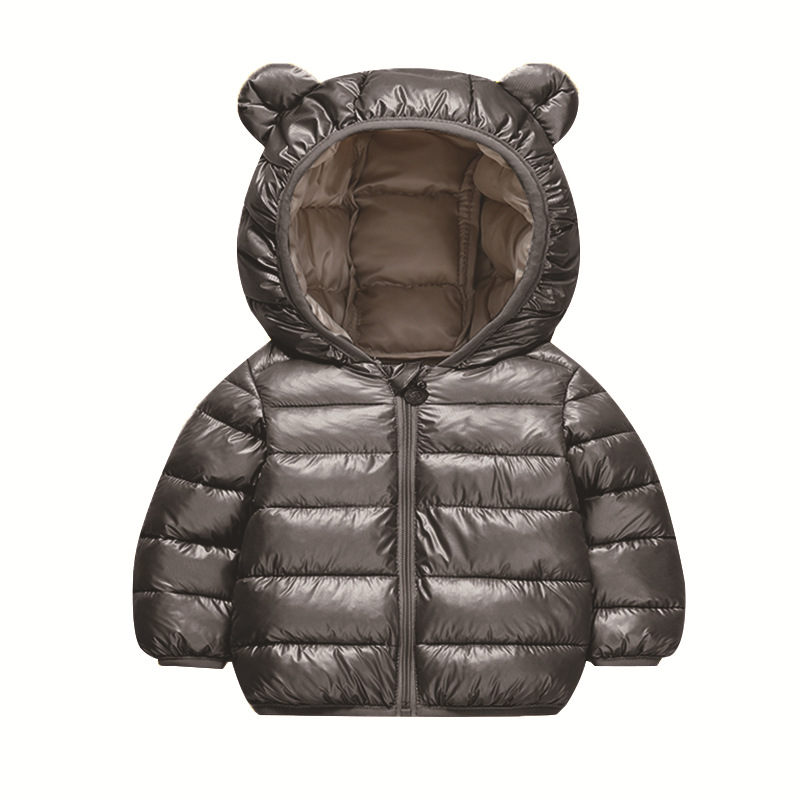 New Spring Autumn And Winter Solid-color Versatile Cotton Coat For Children photo 2