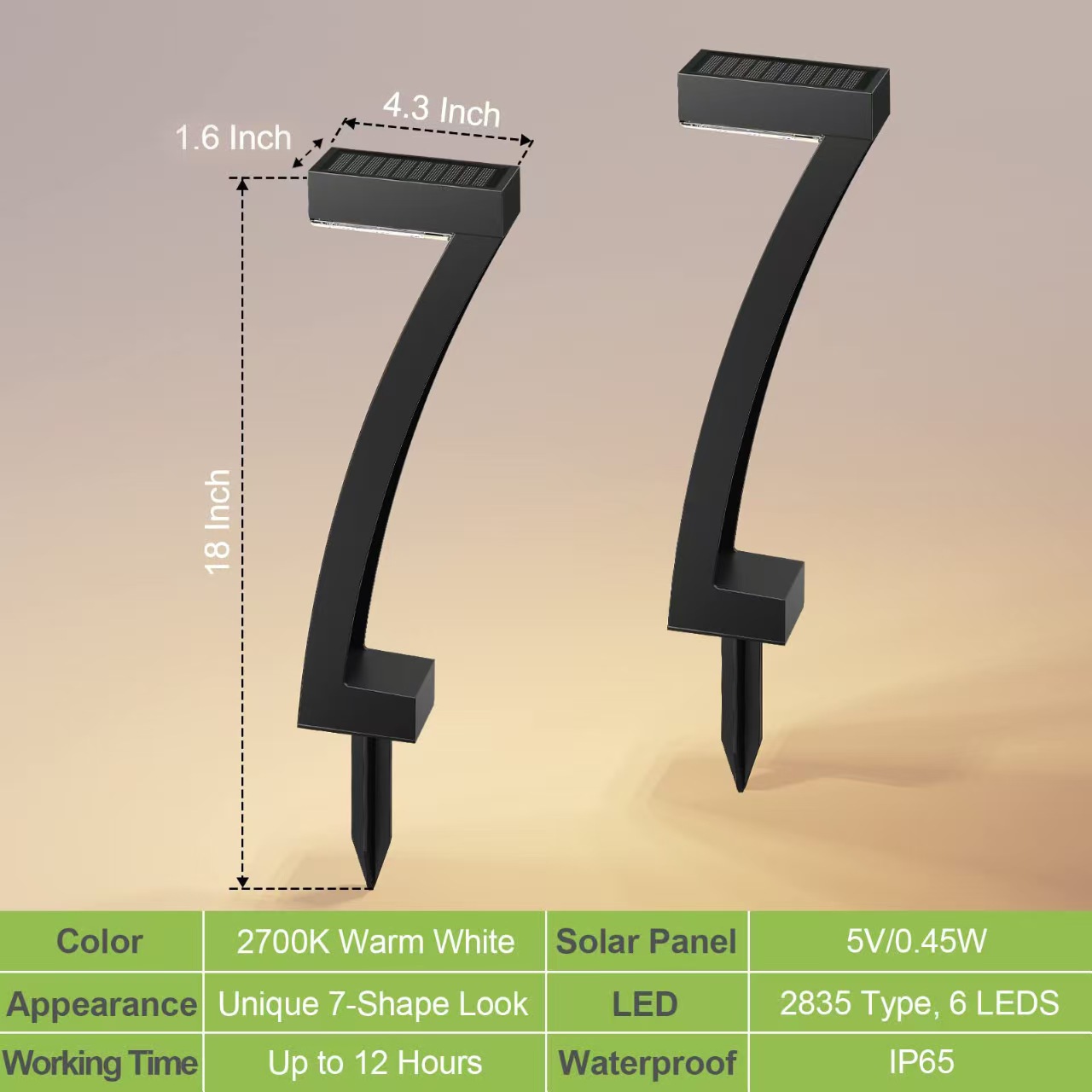 Square Waterproof Solar Lawn Light Outdoor Garden Landscape photo 2