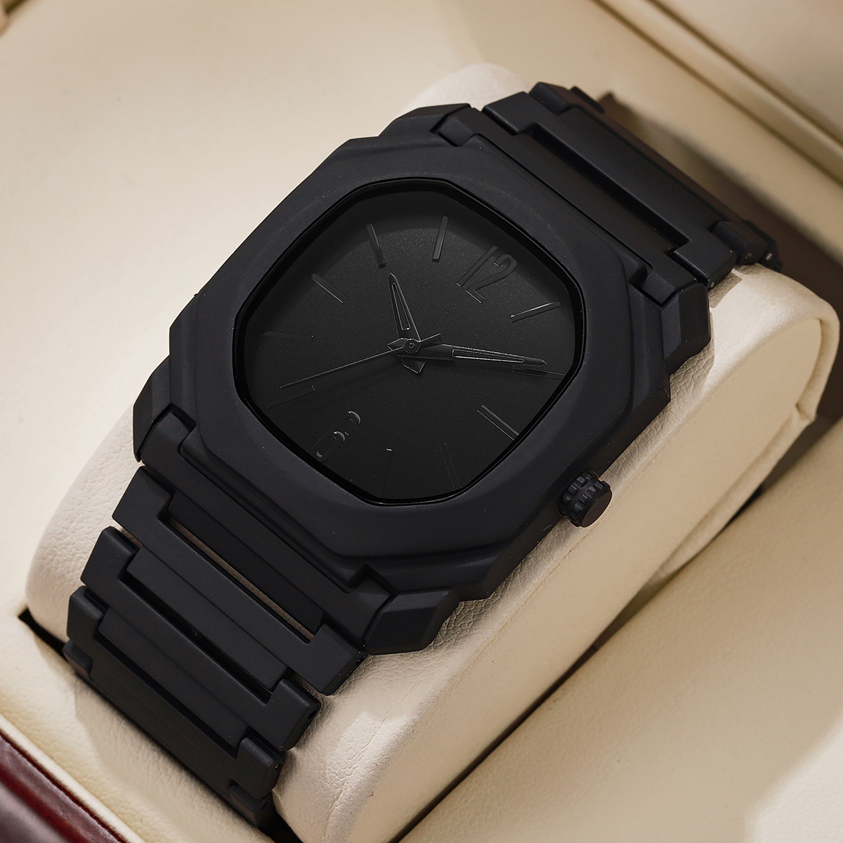 Lightweight Mixed-scale Octagonal Minimalist Quartz Wristwatch photo 3