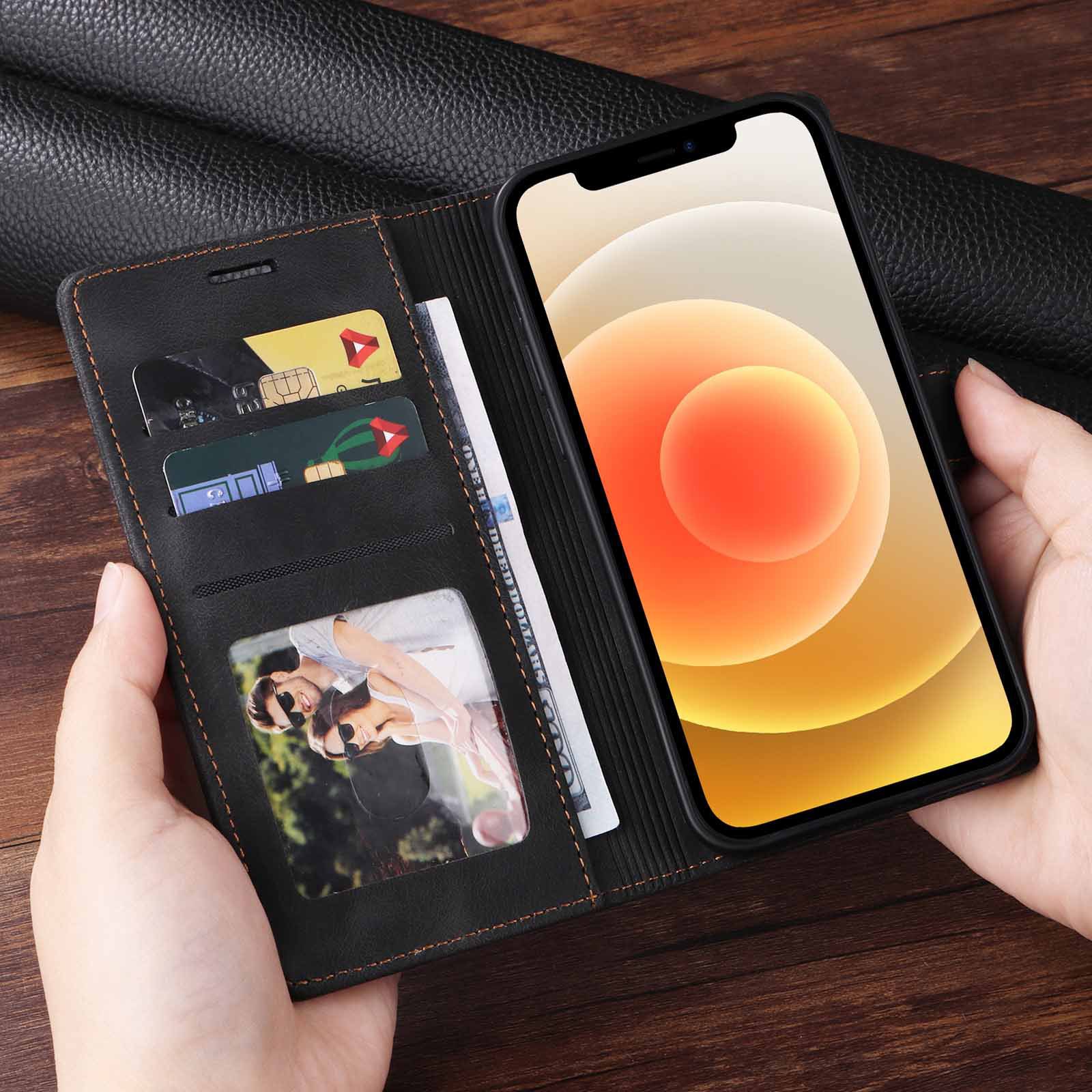 Retro Matte Phone Case With Wallet Function photo 7