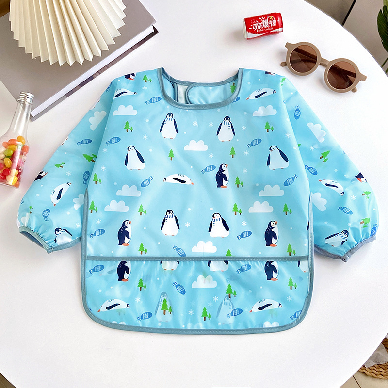 Baby Feeding Bib, Newborn Waterproof Cover Bib photo 6