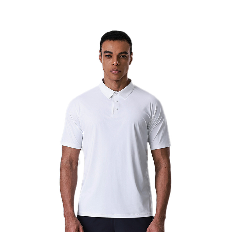 Mens Sun-Protective Quick-Drying Polo Shirt With A Turn-Down Collar And Short Sleeves photo 3