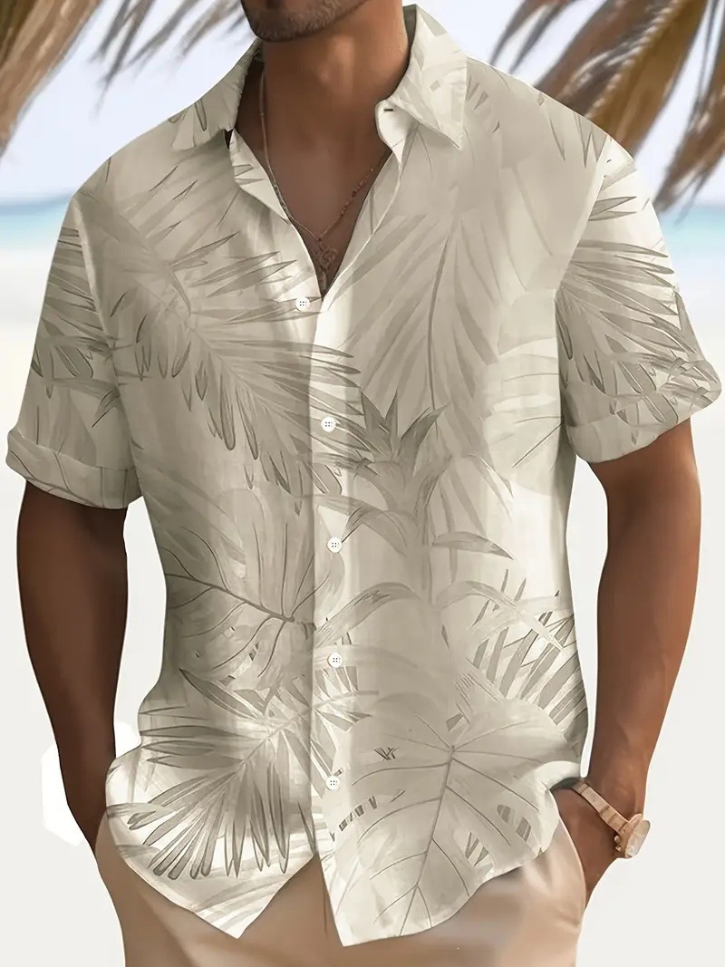 Men's Short-sleeve Printed Collar Shirt photo 5