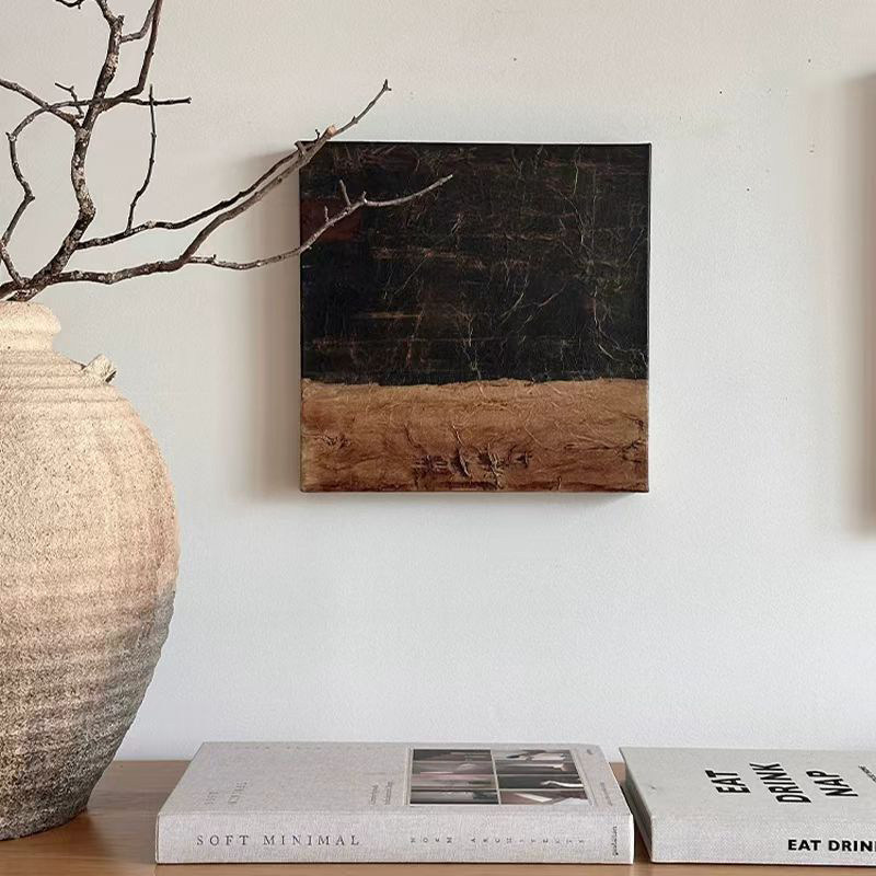 Wabi-sabi Living Room Decor Mid-century Modern Log-style Wall Art photo 5