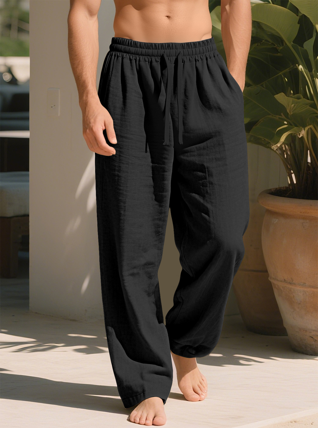 Loose Straight Casual Plus Size Breathable Quick-drying Trousers photo 5