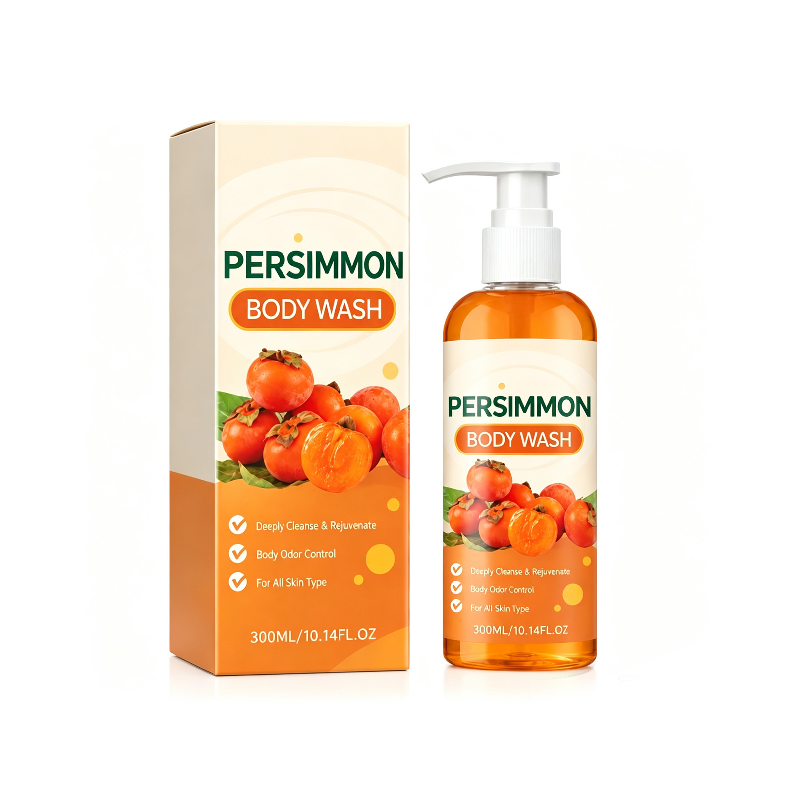 Persimmon Body Wash Fresh And Gentle Cleanses The Entire Body photo 3