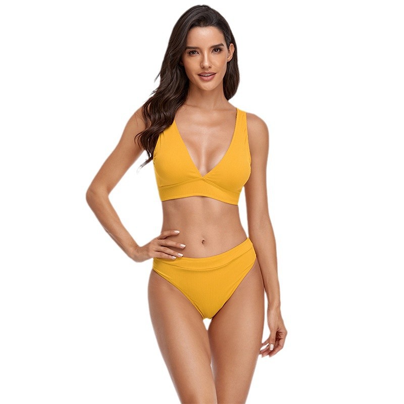 Push-up Form-fitting Bikini With A High-end Backless Design photo 3