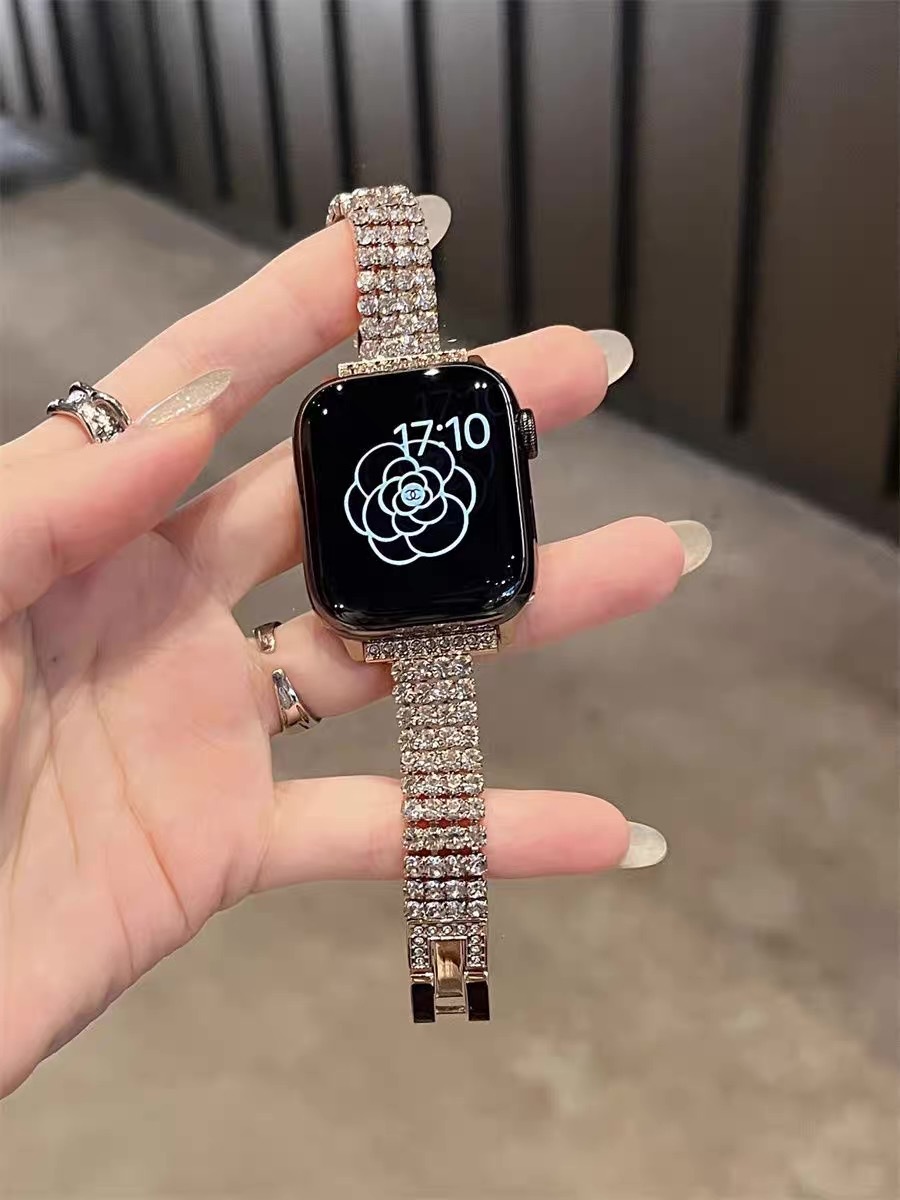 Diamond-encrusted Watch Bracelet Strap photo 3