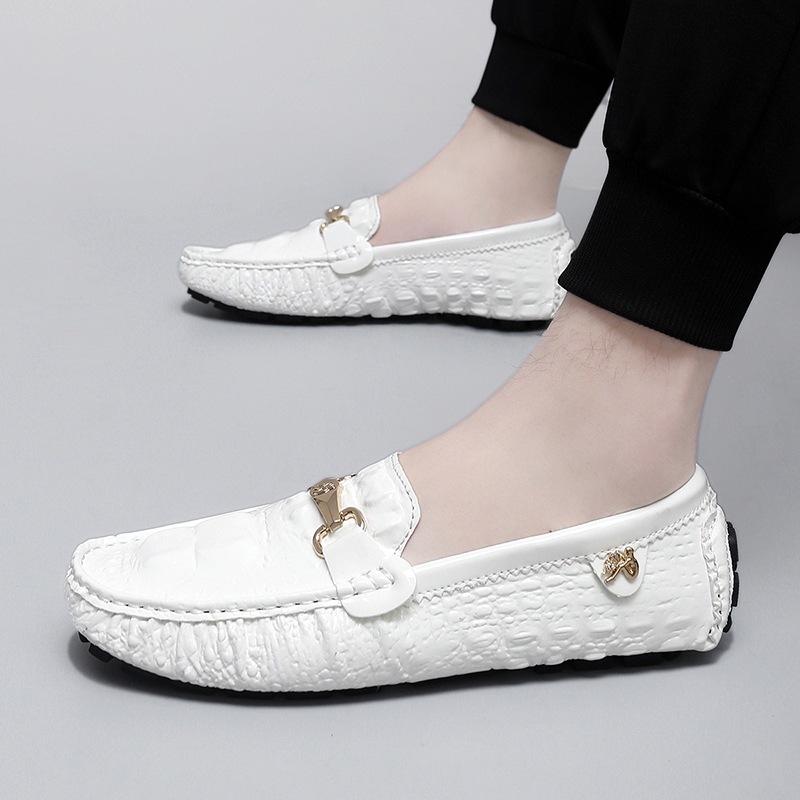 Autumn Crocodil Pattern Slip On Loafers photo 1