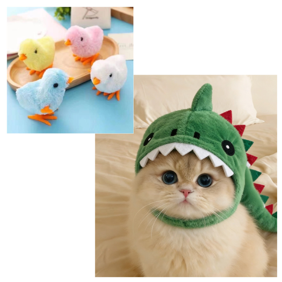 Pet Cat Dinosaur Hooded Warm Hat photo 6