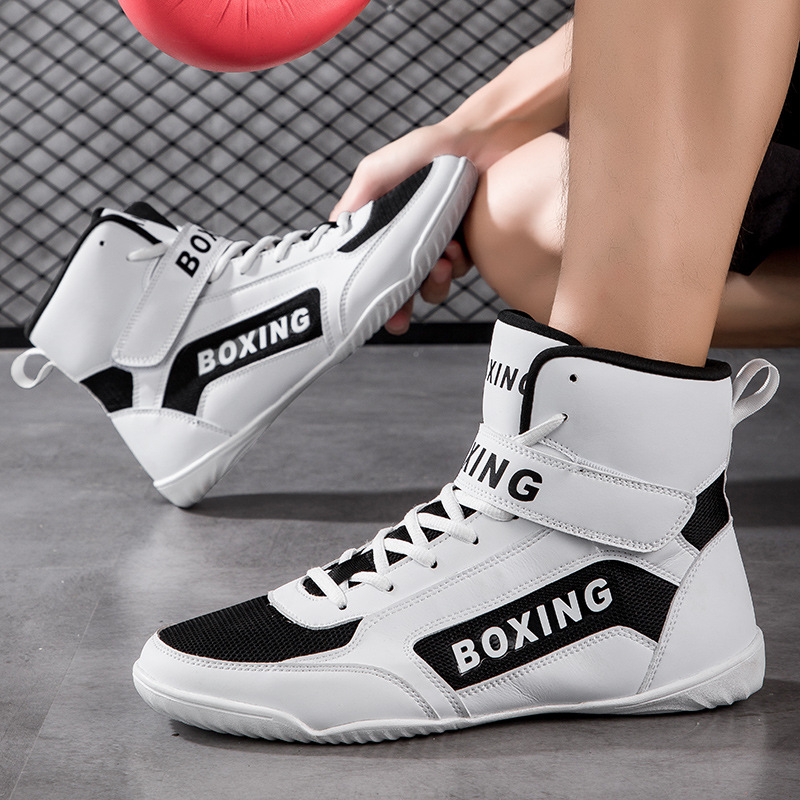 High-top Anti-slip Drop-resistant Wear-resistant Wrestling Shoes photo 4