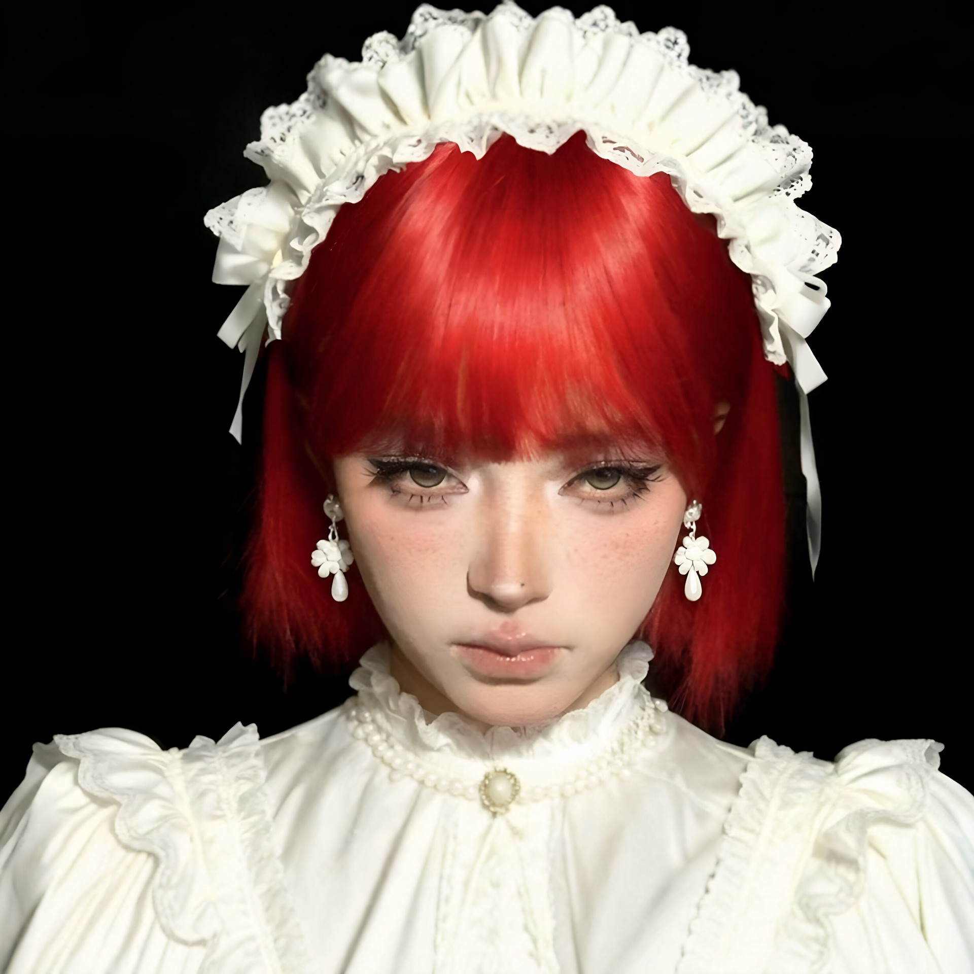 Womens Short Wig Versatile Cosplay Bright Red Bob Cut Wig photo 1