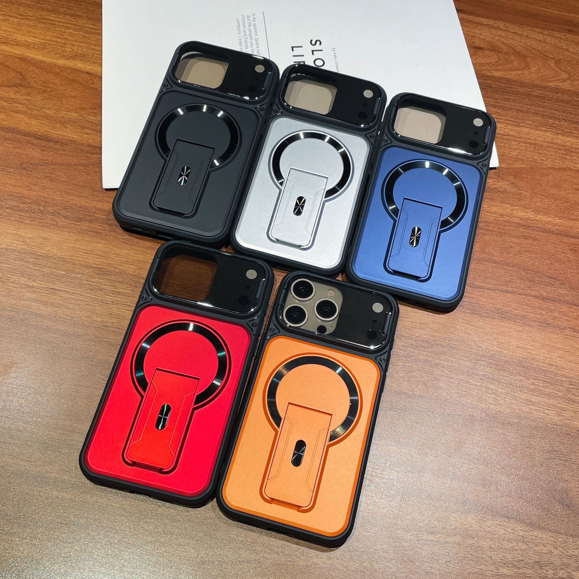 Pinshun Multi functional Magnetic Phone Case With Drop esistant Lens Protection photo 1