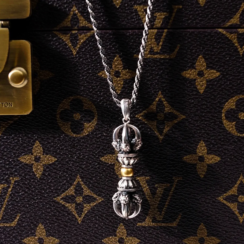 Fashionable Retro Vajra Necklace For Men photo 2