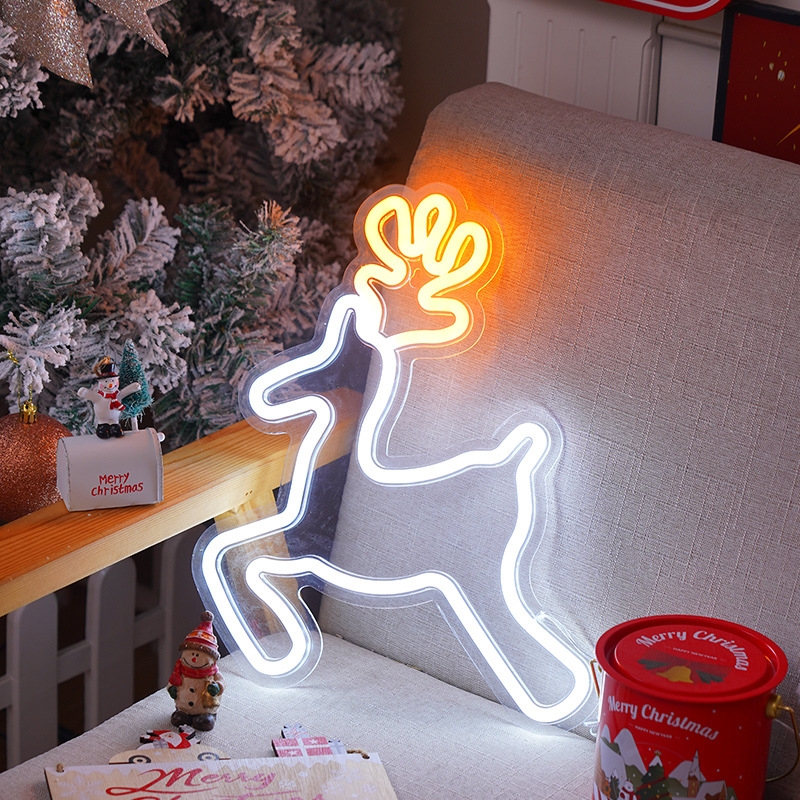 Acrylic Painted Suction-cup Hanging Lamp, LED Christmas Night Light photo 6