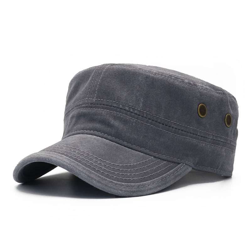 All-match Flat Top Military Cap Men And Women photo 3