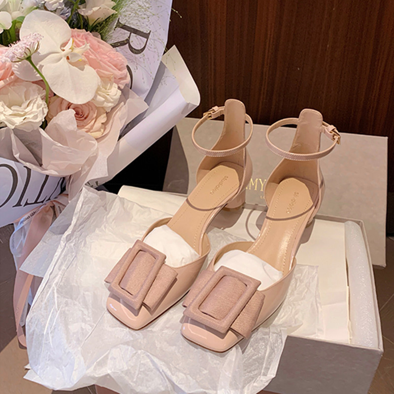 Women's Casual Square-toe Peep-toe Sandals photo 2