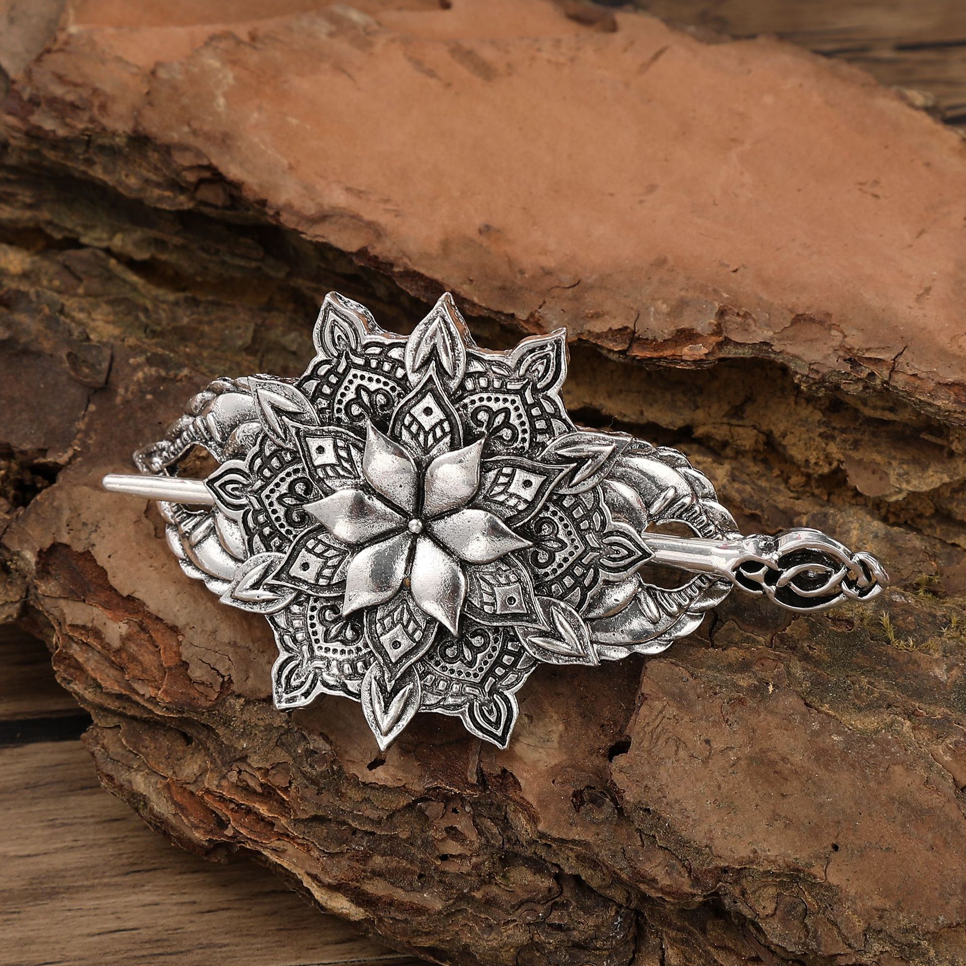 Retro-style Floral Hair Clip And Hairpin Party Accessory photo 2