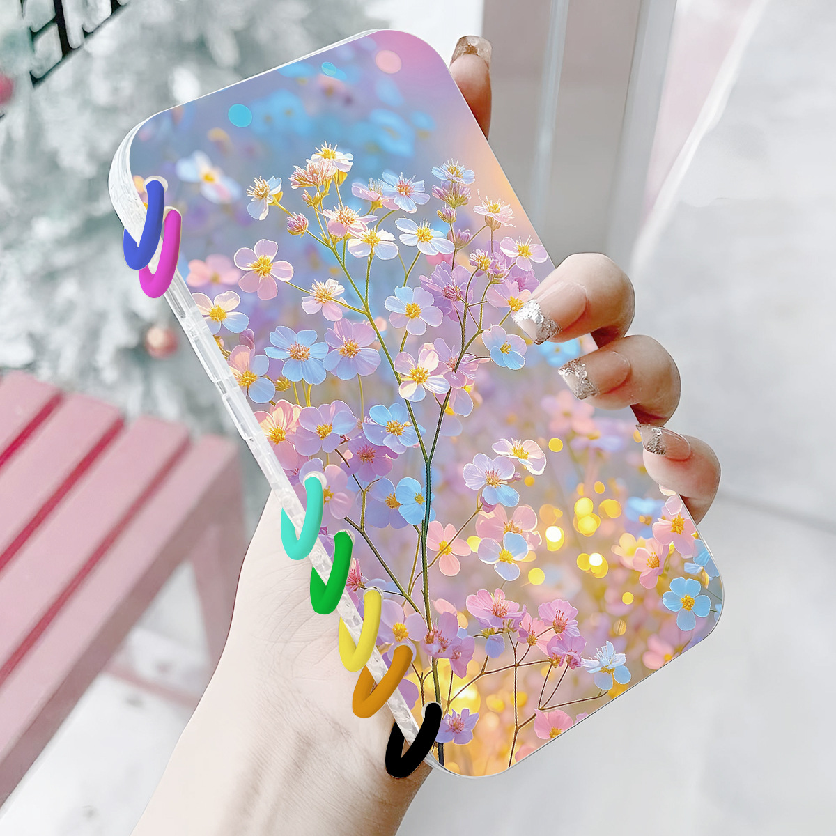 Spring Warmth And Blossoming Flowers Laptop Flip Phone Case photo 2