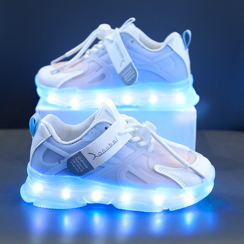 Rechargeable Glowing Shoes Colorful Light-Up Kids Shoes photo 3