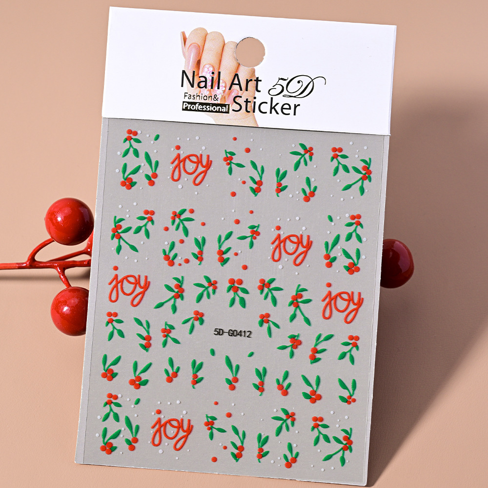 5D Embossed Nail Art Stickers photo 4