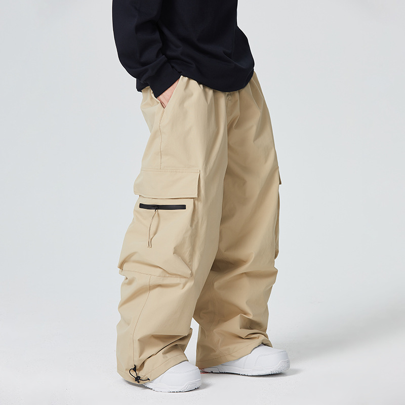 Waterproof Loose-fitting And Abrasion-resistant Mens Snow Pants For Alpine Skiing photo 2