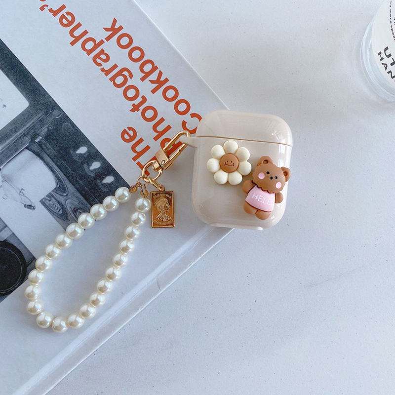 Three-generation Three-dimensional Flower Bear Niche Creative Silicone Case photo 4