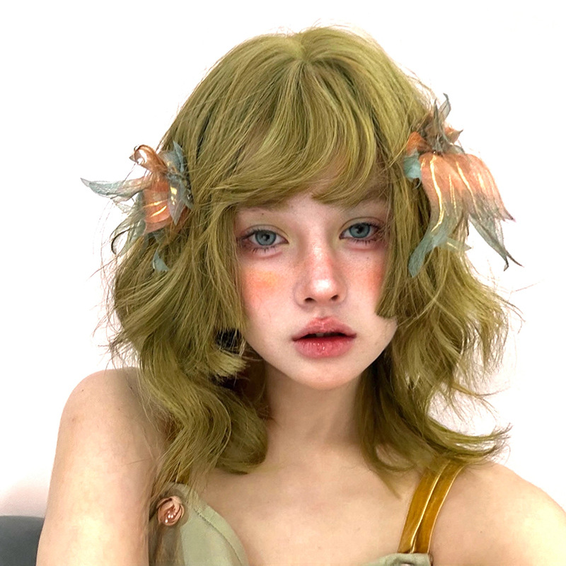 Subculture Wool Curl Egg Roll Wig Cap photo 5