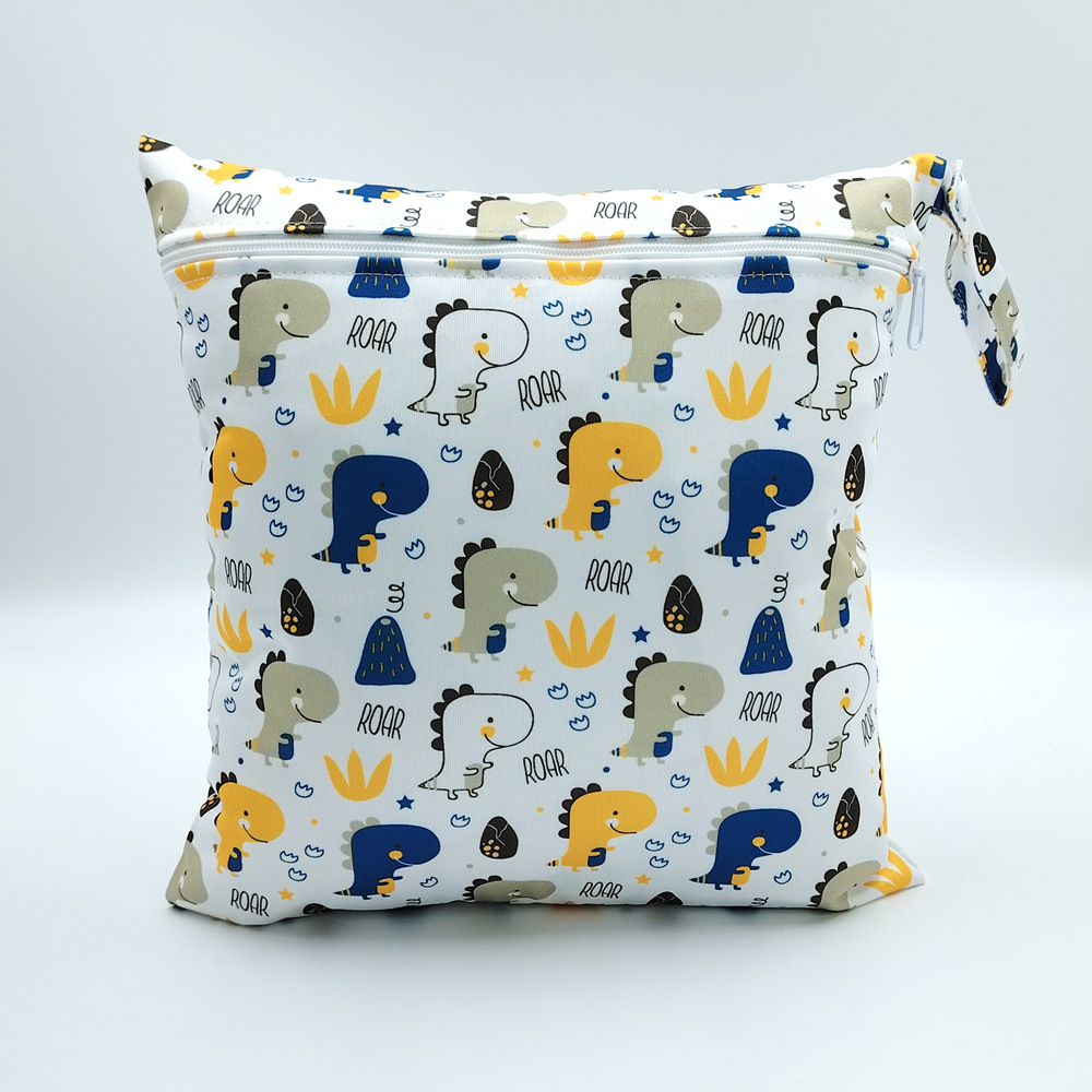 Cartoon-printed Single-zipper Diaper Bag For Babies Storage Pouch photo 4