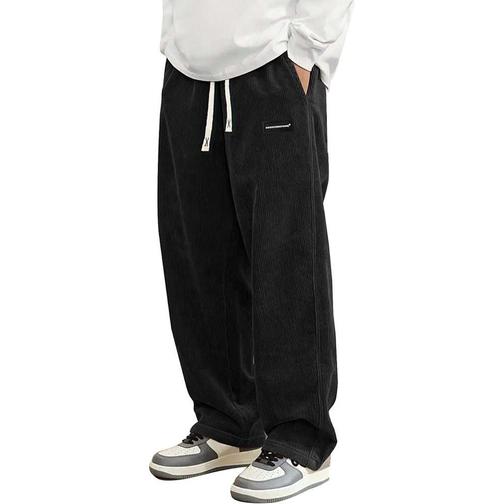 Men Loose-Fit Drawstring Pocket Trousers photo 8