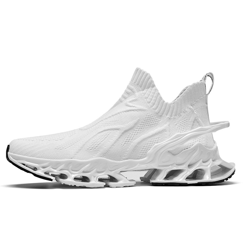 Breathable Blade Plus Size Shock Absorption Flying Woven Men's Sneaker photo 4