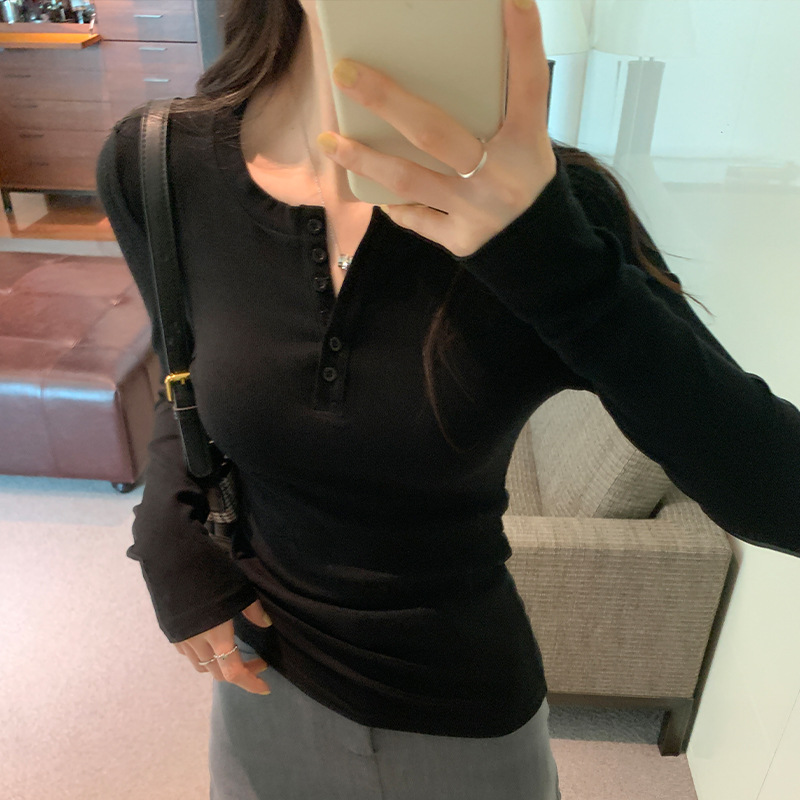 Women's Fashionable Casual Bottoming Shirt photo 4