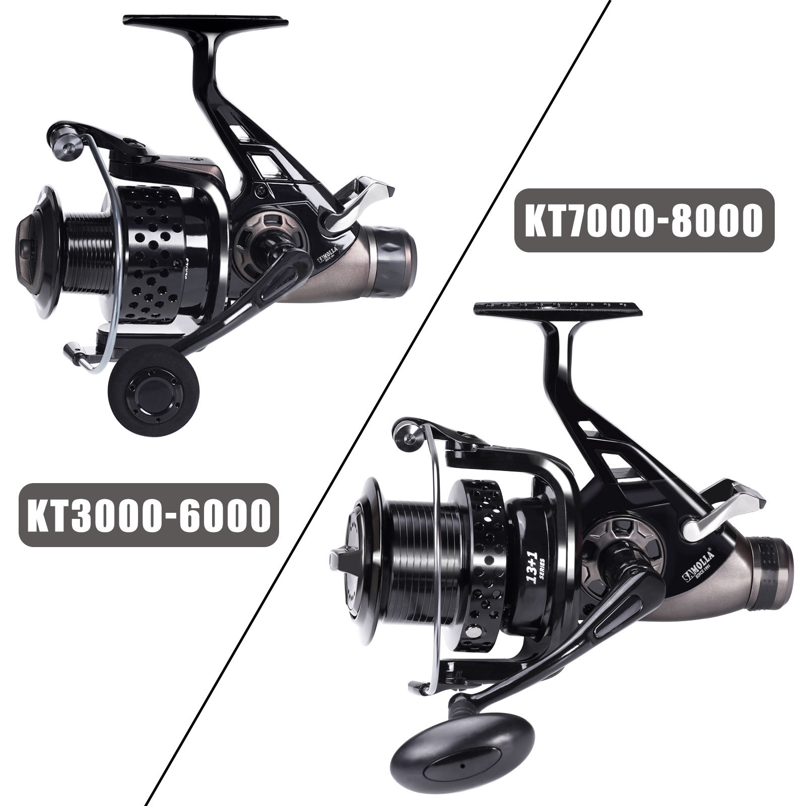 New SAMOLLA Front-and-rear Dual-brake Spinning Reel Carp Reel photo 8