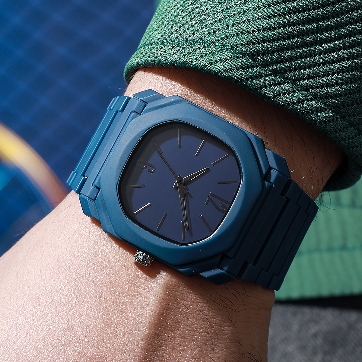 Lightweight Mixed-scale Octagonal Minimalist Quartz Wristwatch photo 5
