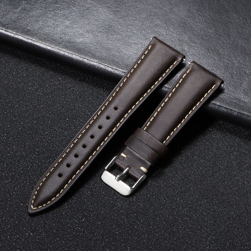 Vintage Oil-waxed Full-grain Leather Watch Strap photo 6