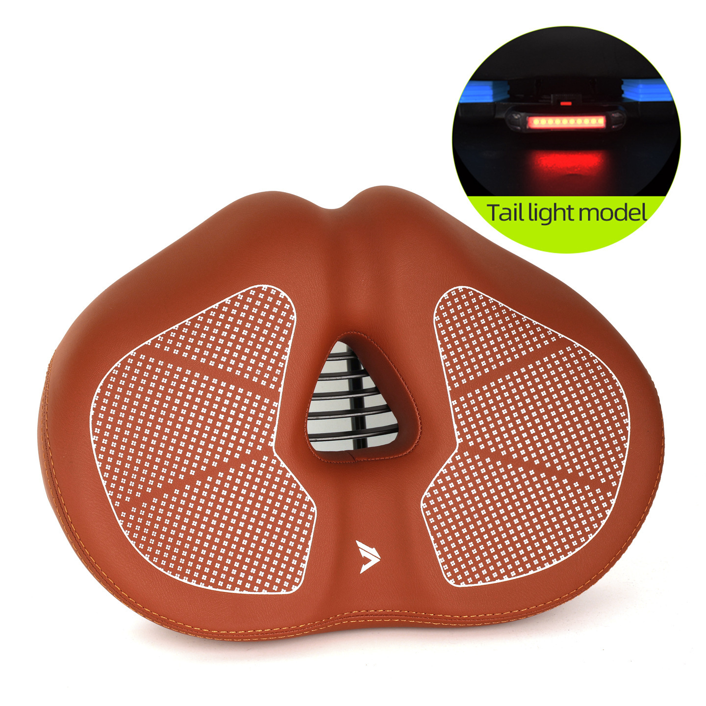 Wider Mountain Bike Saddle Shaped 412 Folding Bike Seat Cushion photo 3