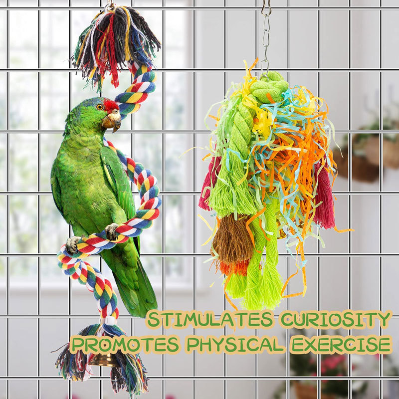 5PCs Parrot Gnawing Toy Cotton photo 6