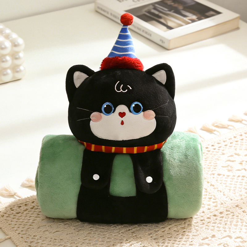 Cartoon 3D Nap Air-conditioning Blanket Roll photo 7