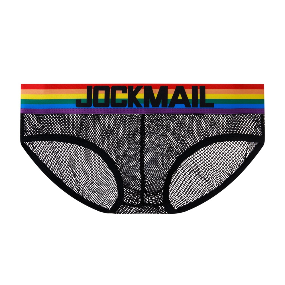 Mens Underwear Rainbow Mesh Breathable photo 1