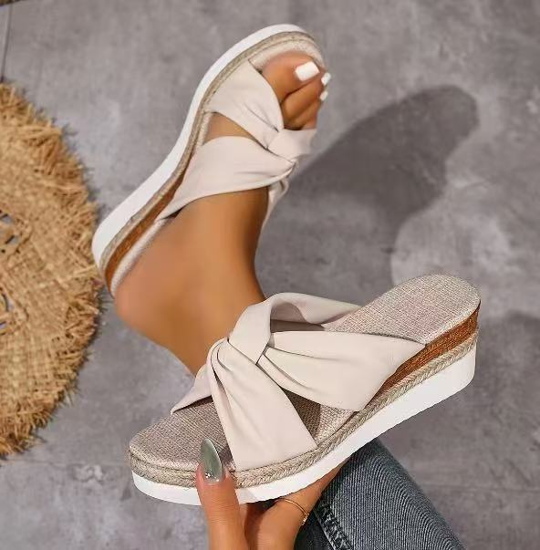Cross-border Foreign Trade Large-size Fish-mouth Women's Sandals photo 2