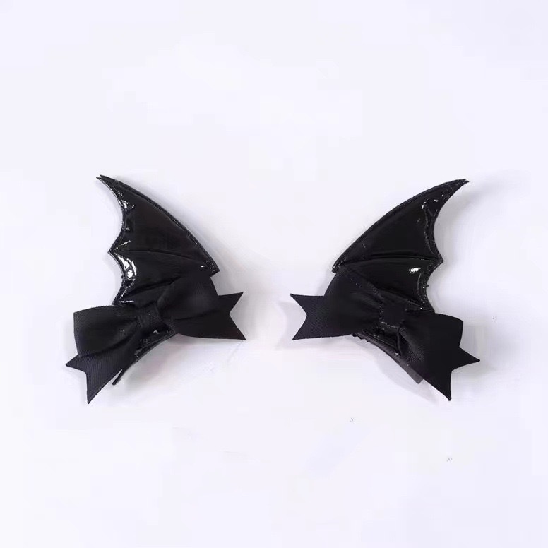 Devil Bat Bow Hair Clip Headdress photo 2