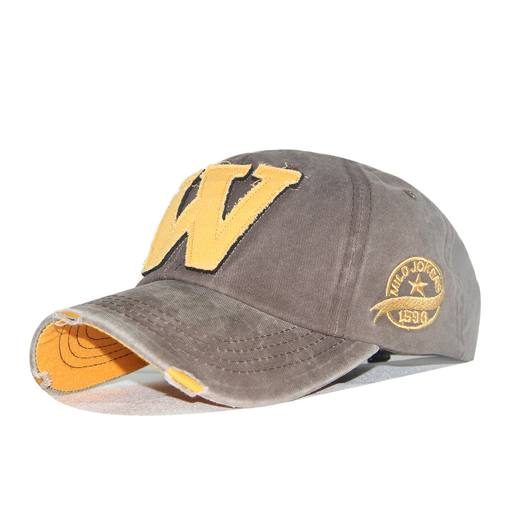 W-letter Hat Distressed Baseball Cap photo 4