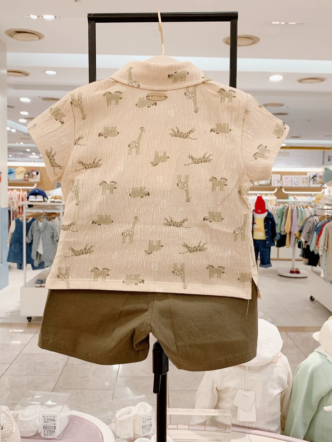 Summer Boys' Cartoon Lapel Casual Set photo 3