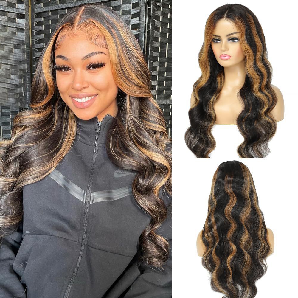 Dark Brown Large Wave Lace Front Wig Synthetic Headpiece photo 3