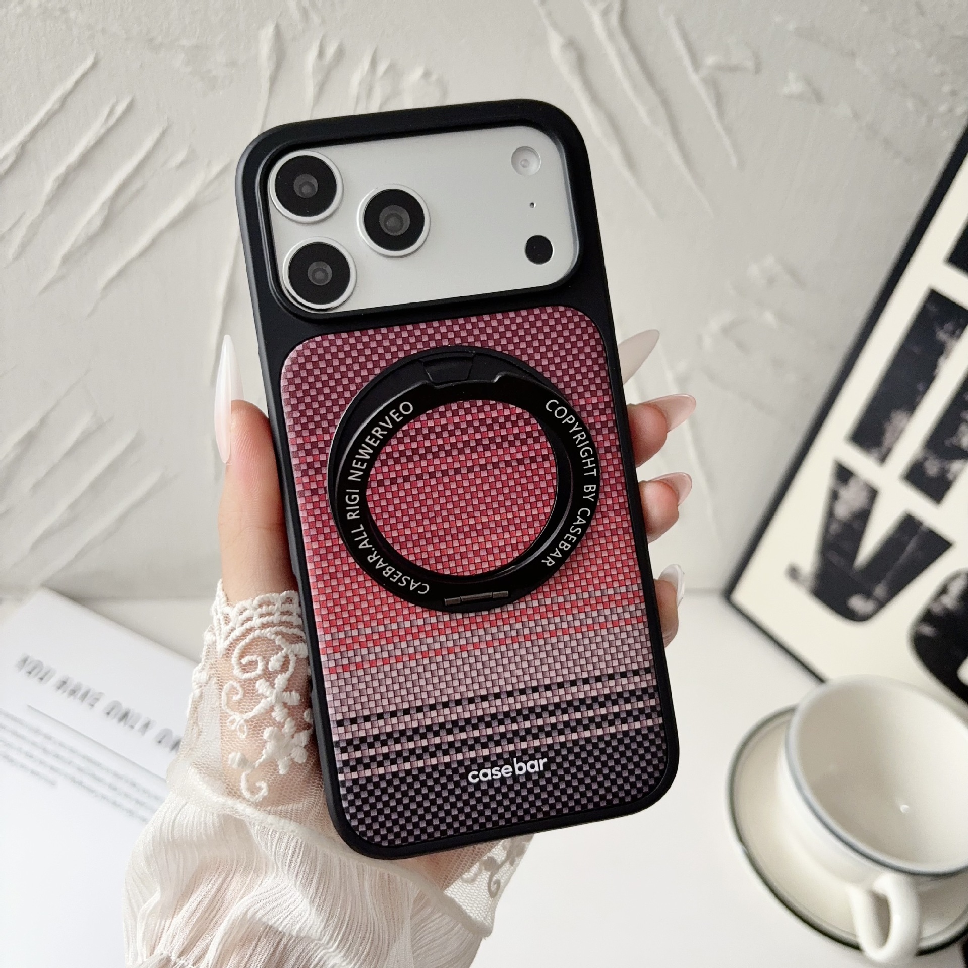 Sunset Magnetic Suction Bracket Drop-Resistant Phone Case photo 1